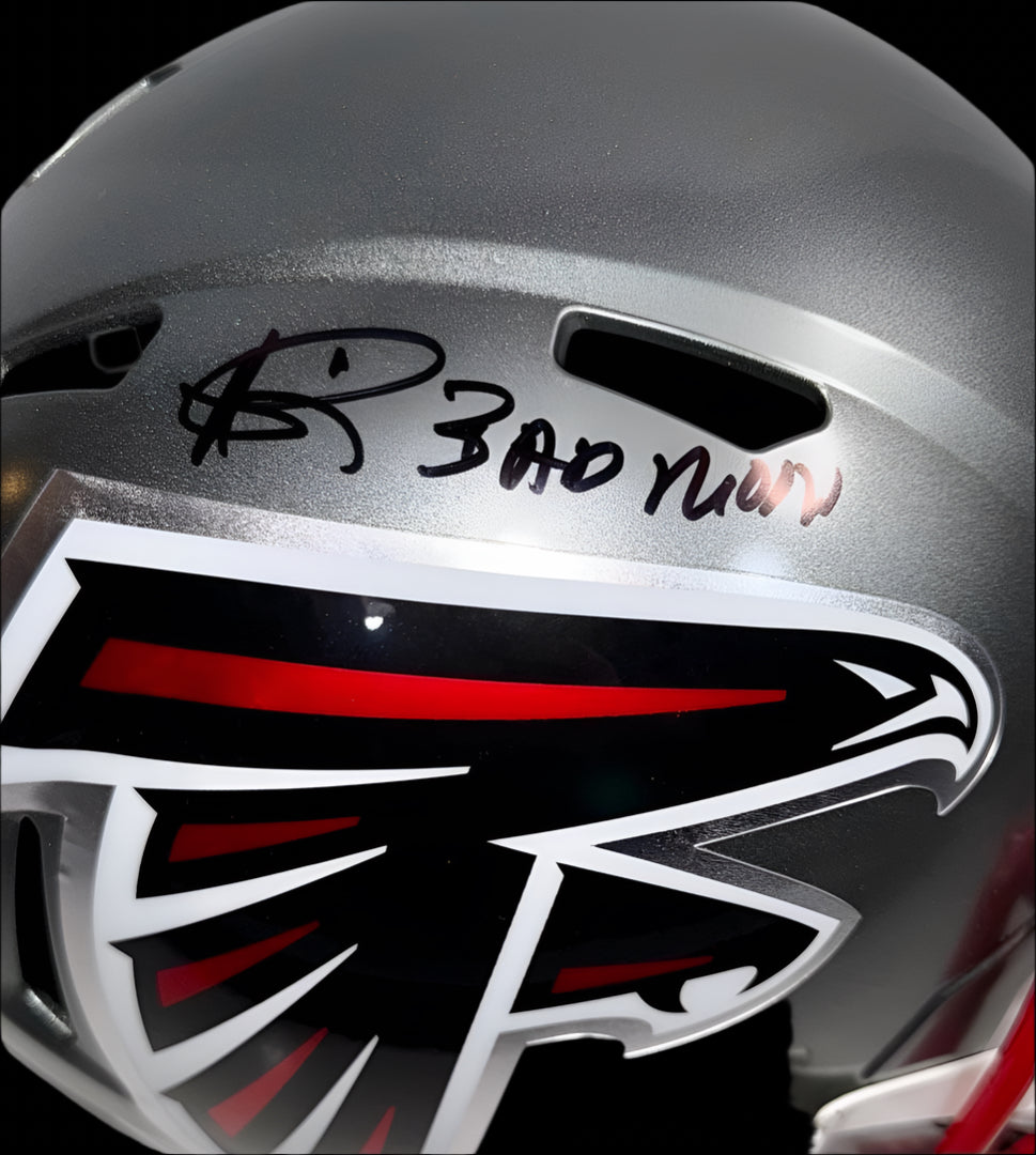 Andre Risen (Falcons) Signed Full Size Replica Helmet - Schwartz COA